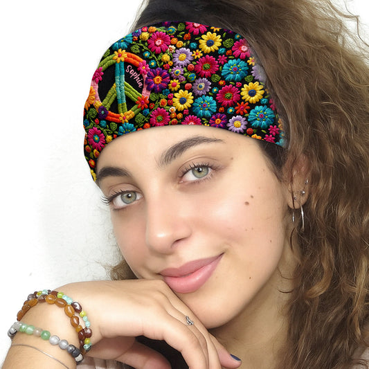 Hippie Soul – Personalisiertes Hippie-Stirnband/Turban für Damen und Herren