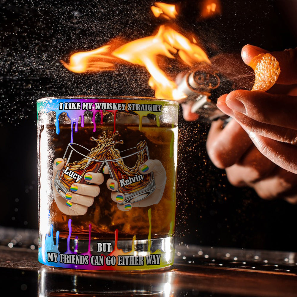 Ich mag meinen Whiskey pur – personalisiertes Whiskeyglas zur Unterstützung der LGBT-Community