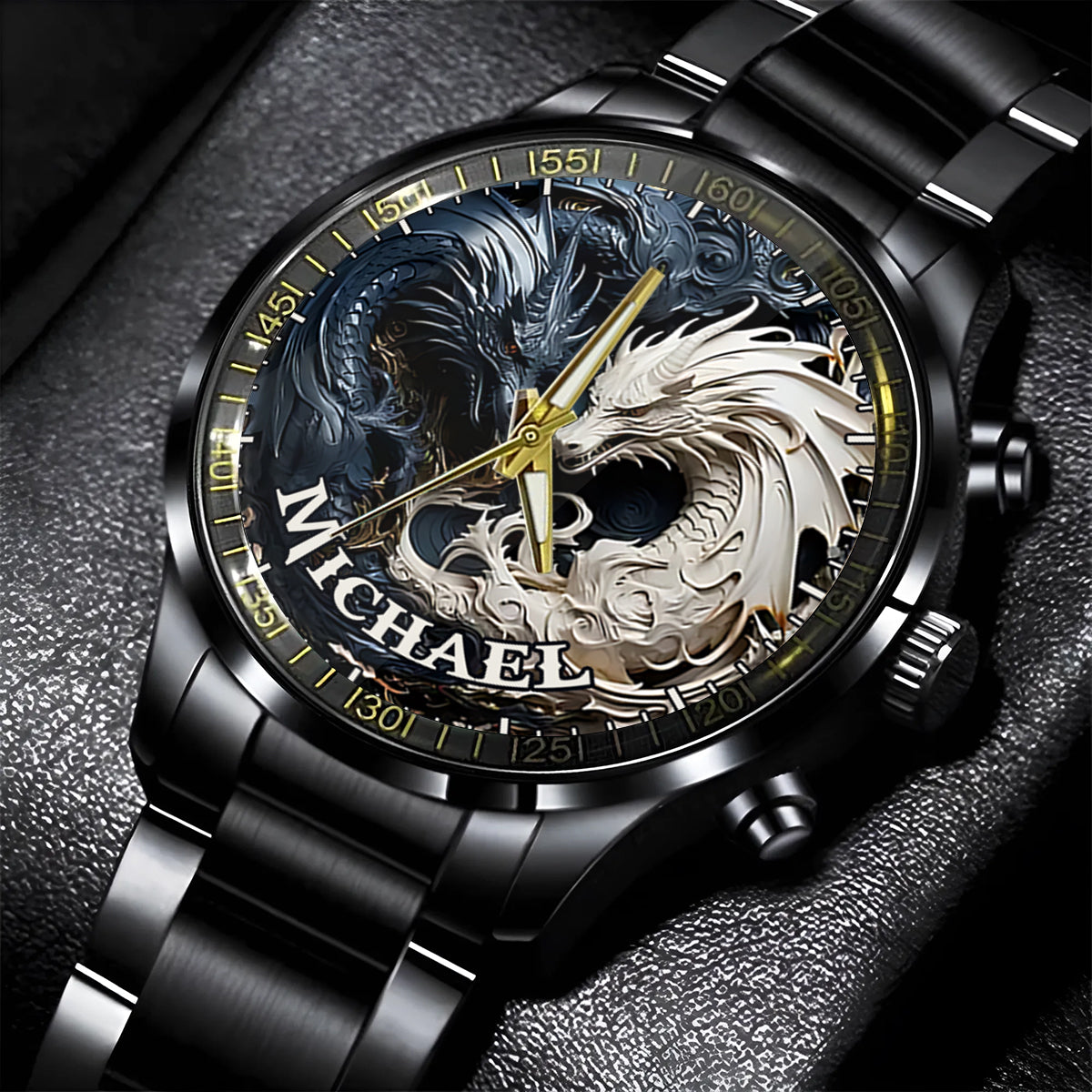 Shadow & Light - Personalized Dragon Hand Watch
