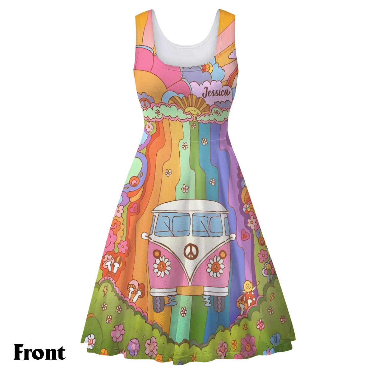 Hippie Soul - Personalized Hippie Sleeveless Dress