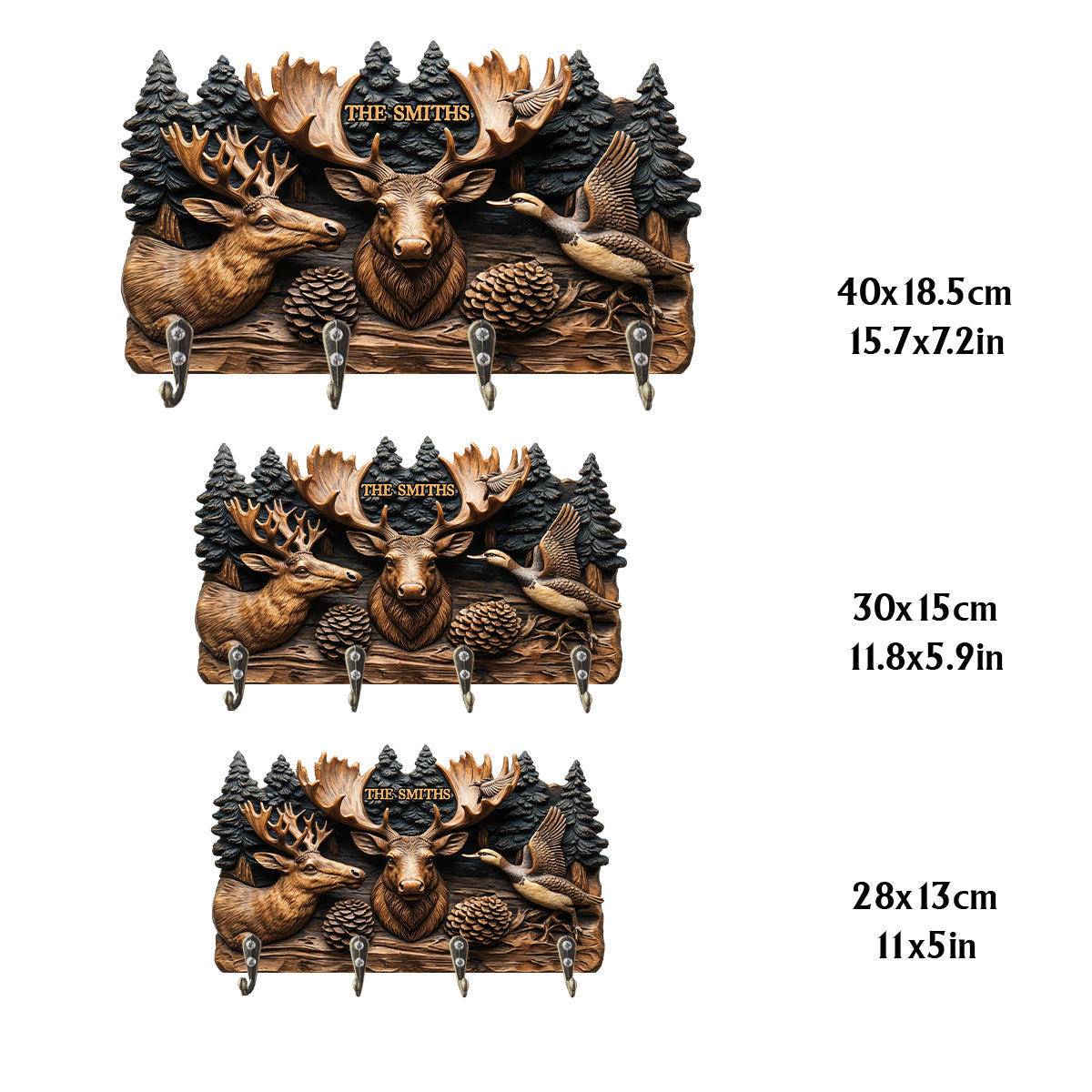 Liebe zur Jagd – Personalisierter, individuell geformter Schlüsselhalter für die Jagd