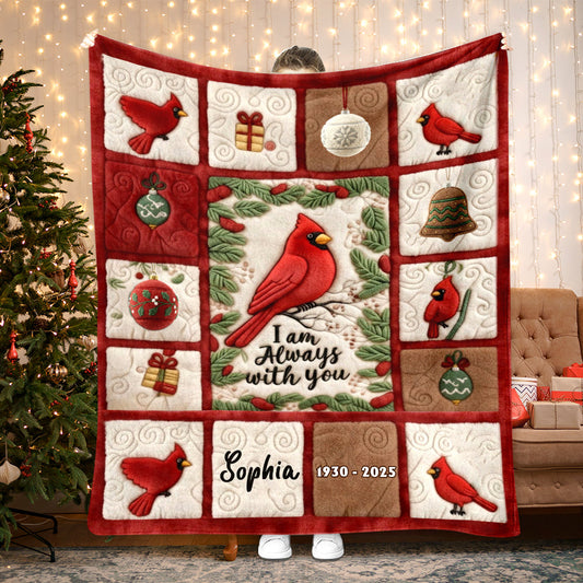 I Am Always With You - Personalized Memorial Blanket