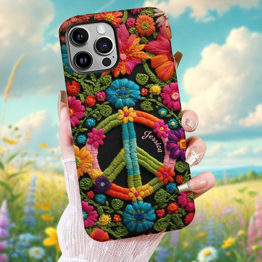 Hippie Soul – Personalisierte Handyhülle mit Hippie-Vollbilddruck