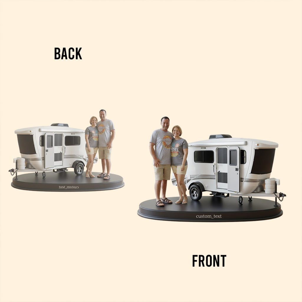 Home Is Where We Park It - Personalized Camping Custom Shaped Acrylic Plaque