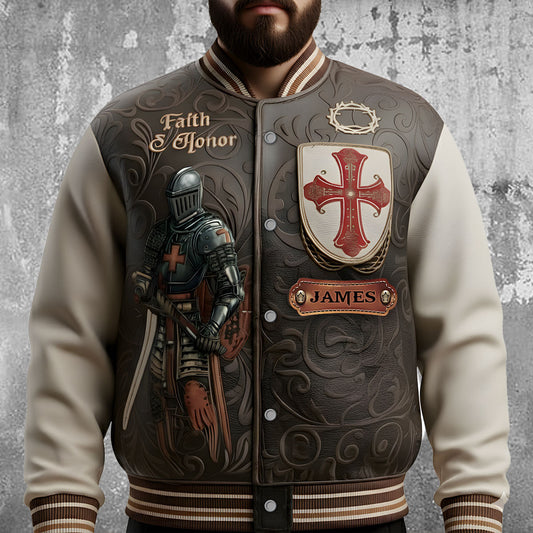 Amour Of God - Personalized Christian Varsity Jacket