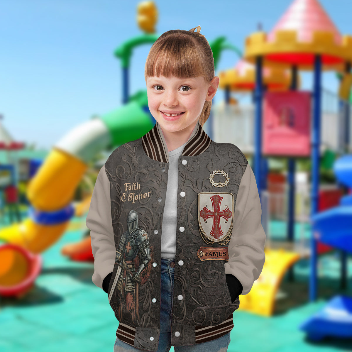 Amour Of God - Personalisierte christliche Collegejacke