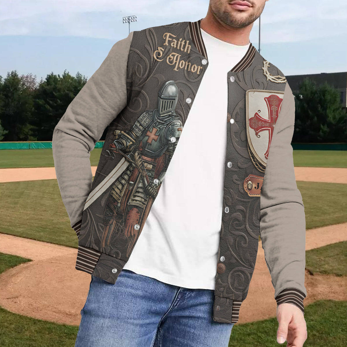 Amour Of God - Personalisierte christliche Collegejacke