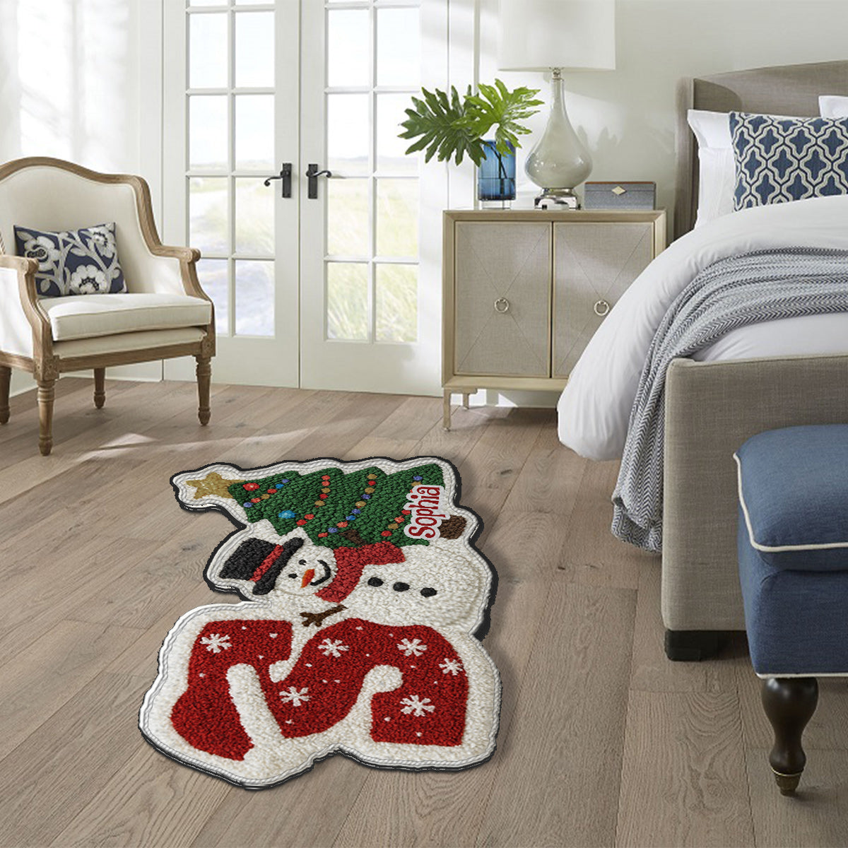 Holiday Gifts For Your Loved Ones - Personalized Family Non-Slip Tufted Rug