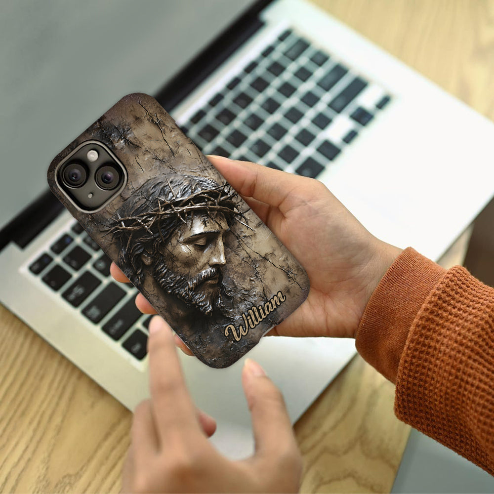 Glaube, Hoffnung, Liebe – Personalisierte Handyhülle mit christlichem Vollbilddruck