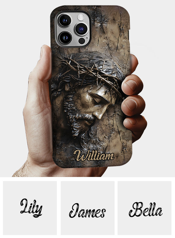 Glaube, Hoffnung, Liebe – Personalisierte Handyhülle mit christlichem Vollbilddruck