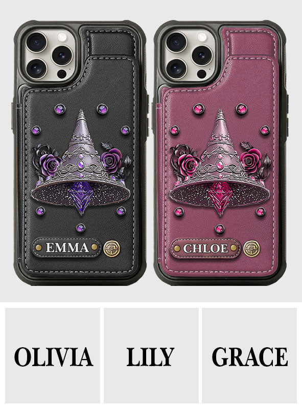 Beautiful Witch Hat - Personalized Witch Wallet Phone Case