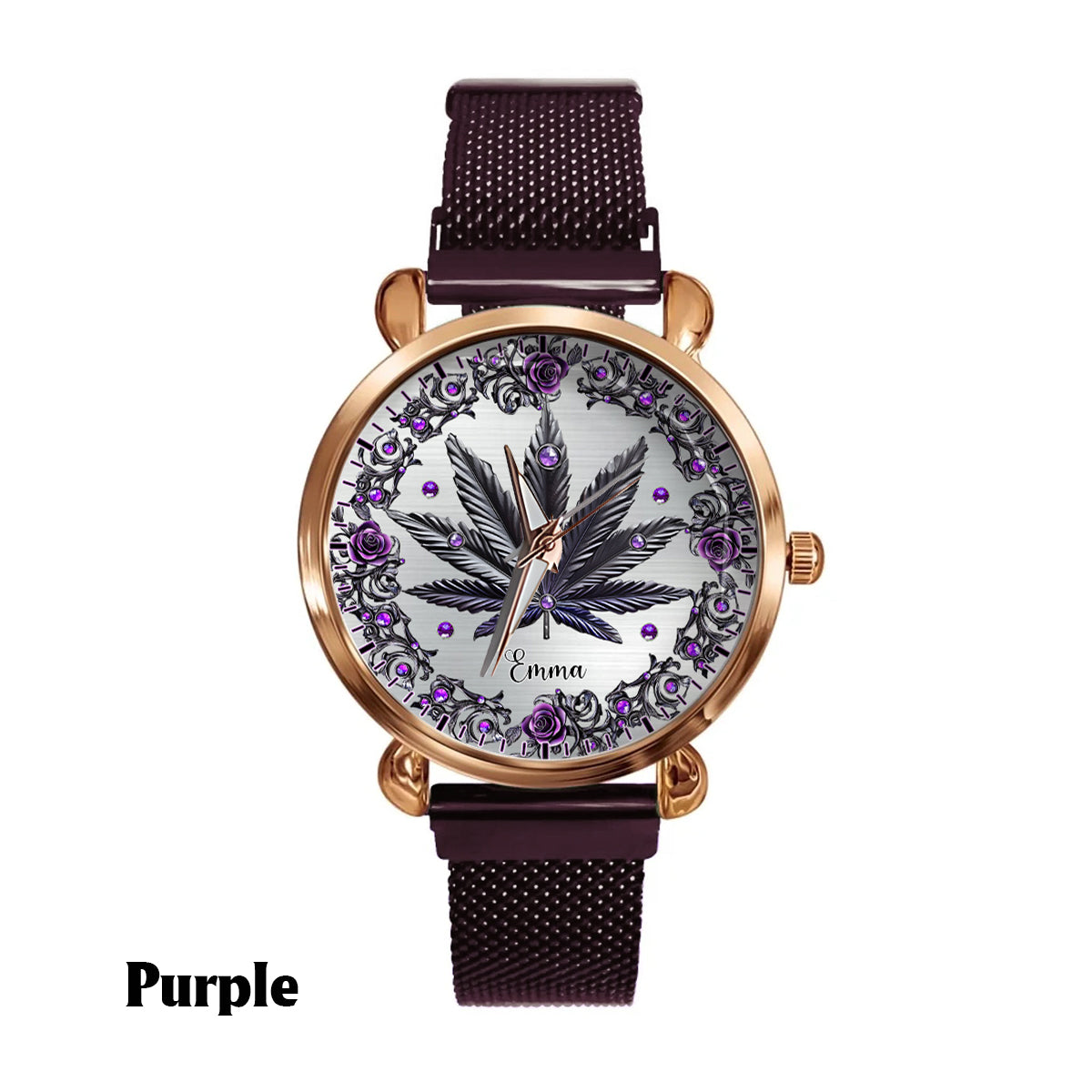 Beautiful Marijuanas - Personalized Weed Women Hand Watch