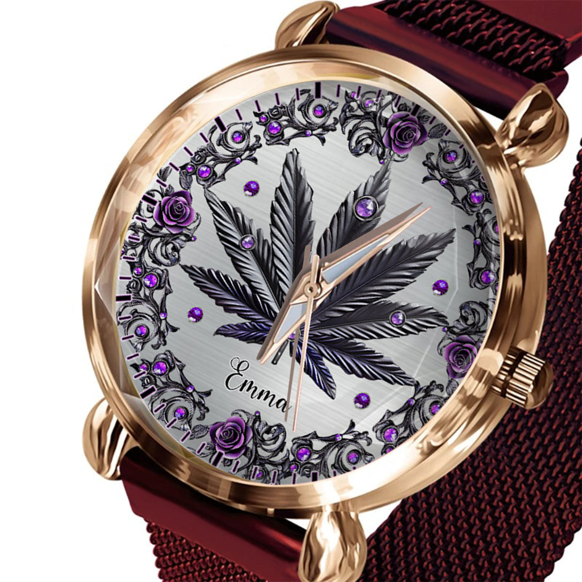 Beautiful Marijuanas - Personalized Weed Women Hand Watch