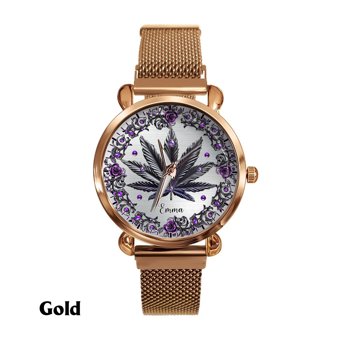 Beautiful Marijuanas - Personalized Weed Women Hand Watch