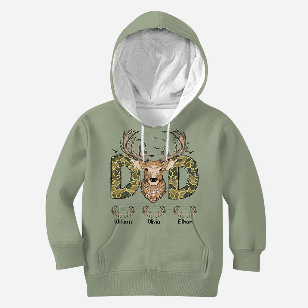 Best Dad Ever - Personalized Hunting All Over Shirt