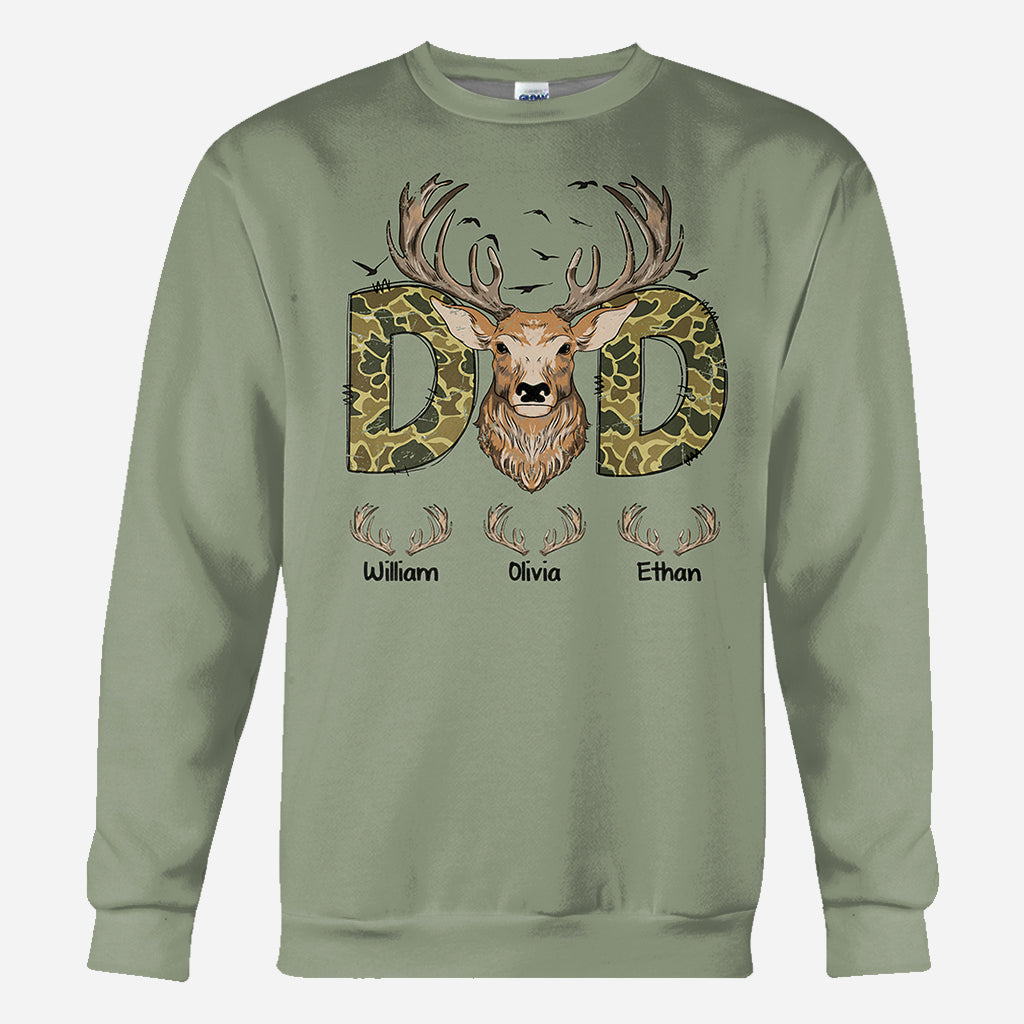 Best Dad Ever - Personalized Hunting All Over Shirt