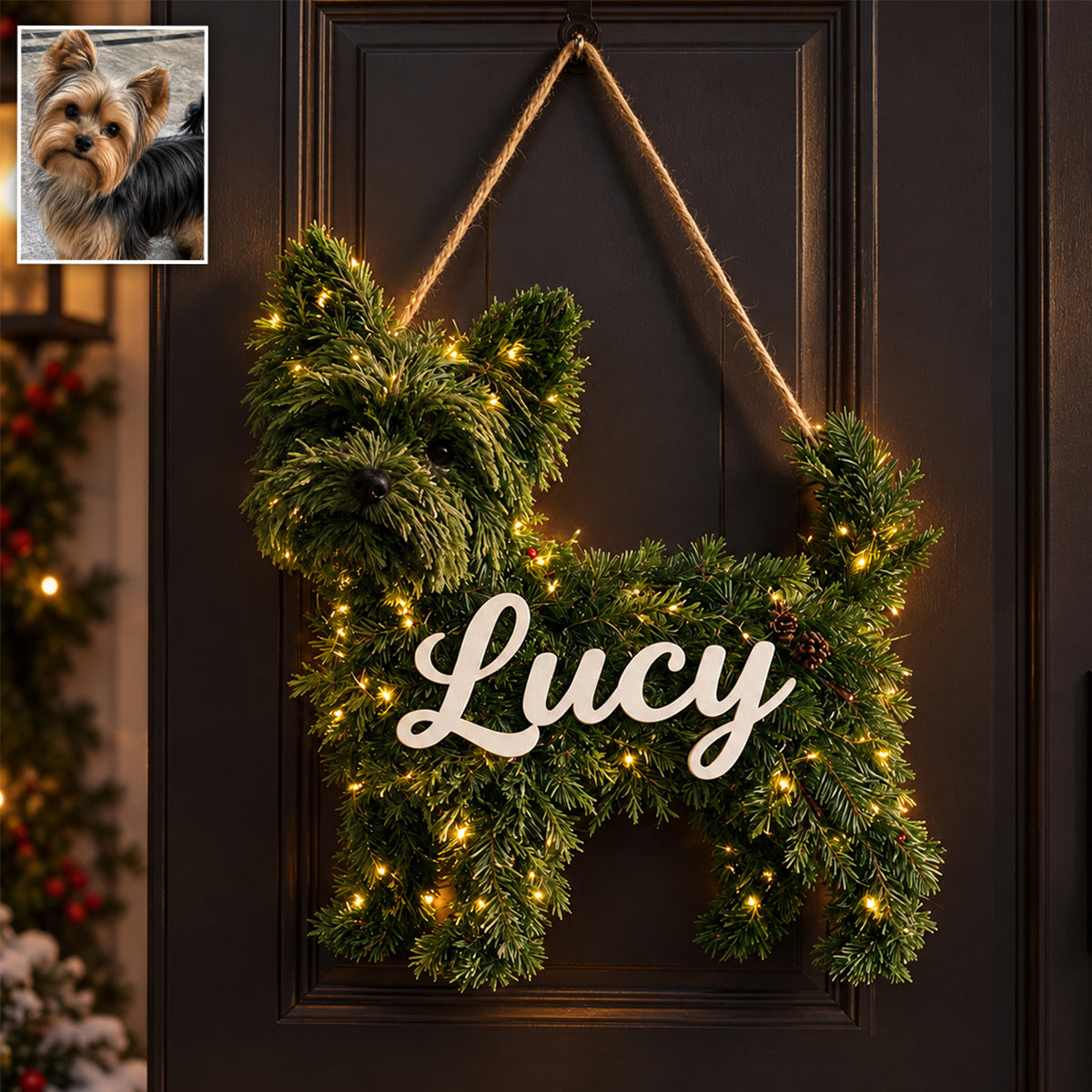Merry Woofmas - Personalized Dog LED Light Acrylic Sign