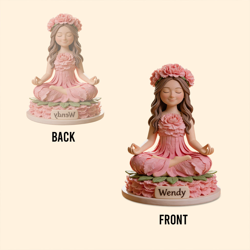 Beliebiges Foto Namaste - Personalisierte Yoga-Acrylplakette in individueller Form