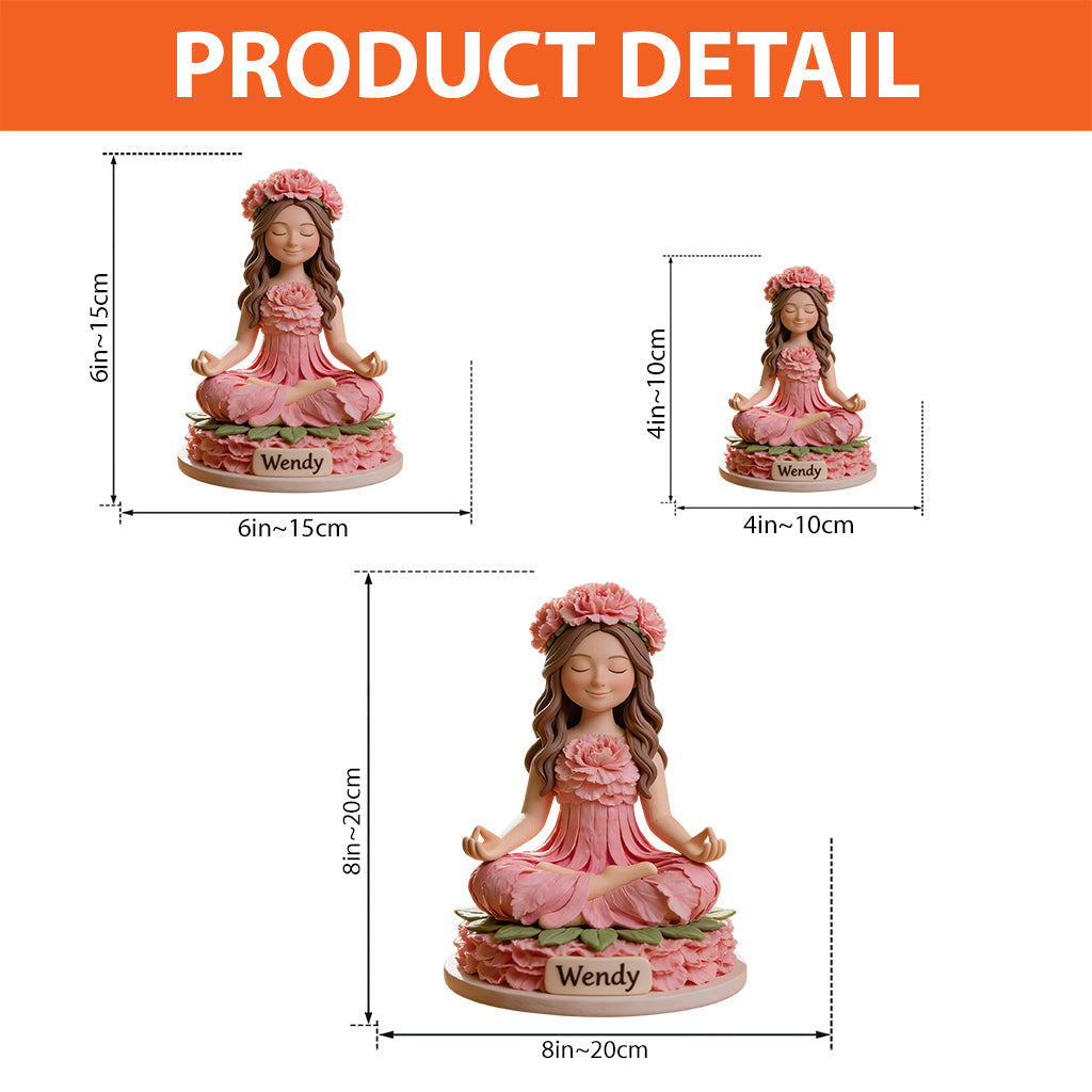 Beliebiges Foto Namaste - Personalisierte Yoga-Acrylplakette in individueller Form