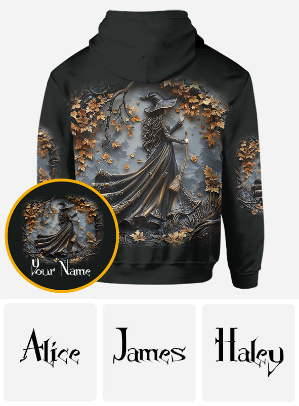 Schwarze Hexe – Personalisiertes Hexen-Shirt