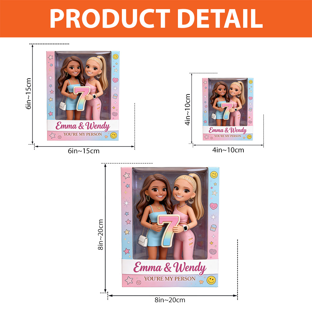 Custom Any Photo Bestie Anniversary - Personalized Bestie Custom Shaped Acrylic Plaque