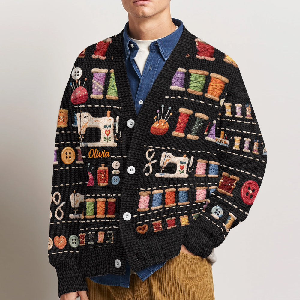 Love Sewing - Personalized Sewing Cardigan Sweater