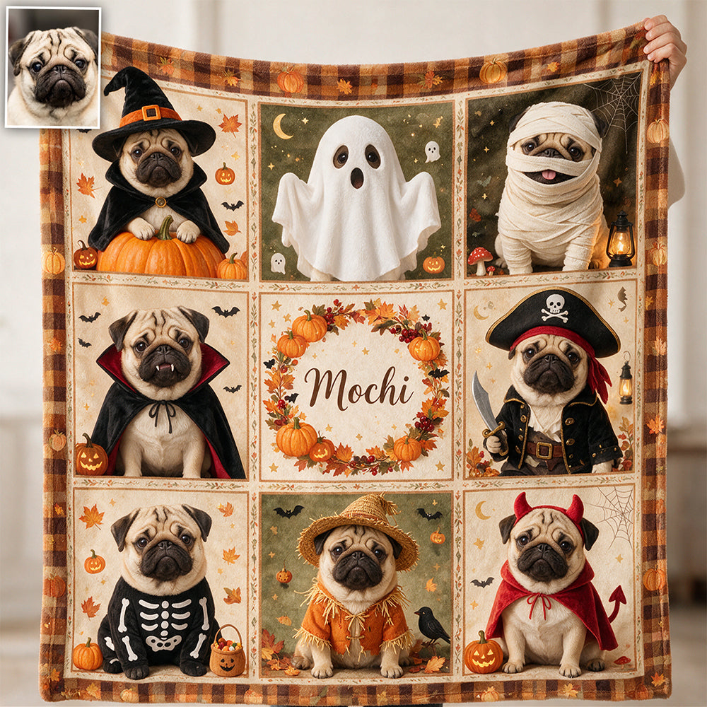 Spooky Friend - Personalized Dog Blanket