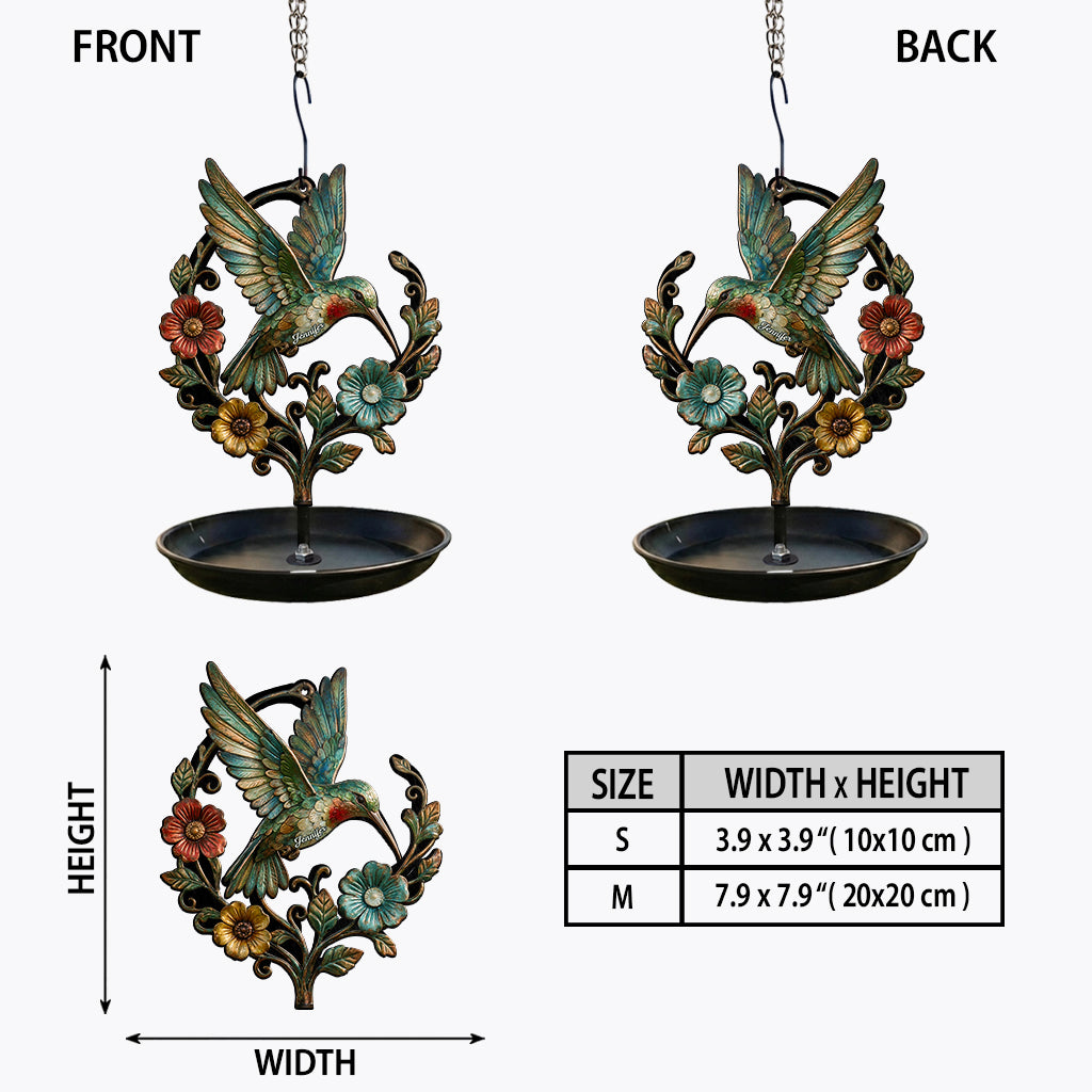 Cute Hummingbird - Personalized Hummingbird Bird Feeder/ Bath