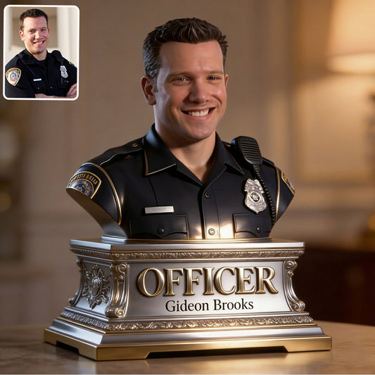 Benutzerdefiniertes Foto - Personalisierte Polizeibeamte Acrylplakette