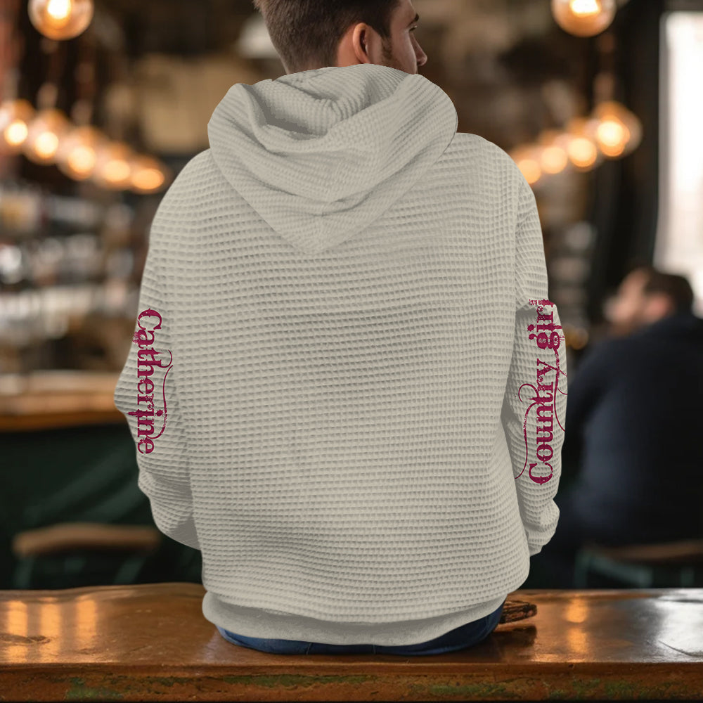 Country Girl – Personalisierter Jagd-Waffel-Hoodie