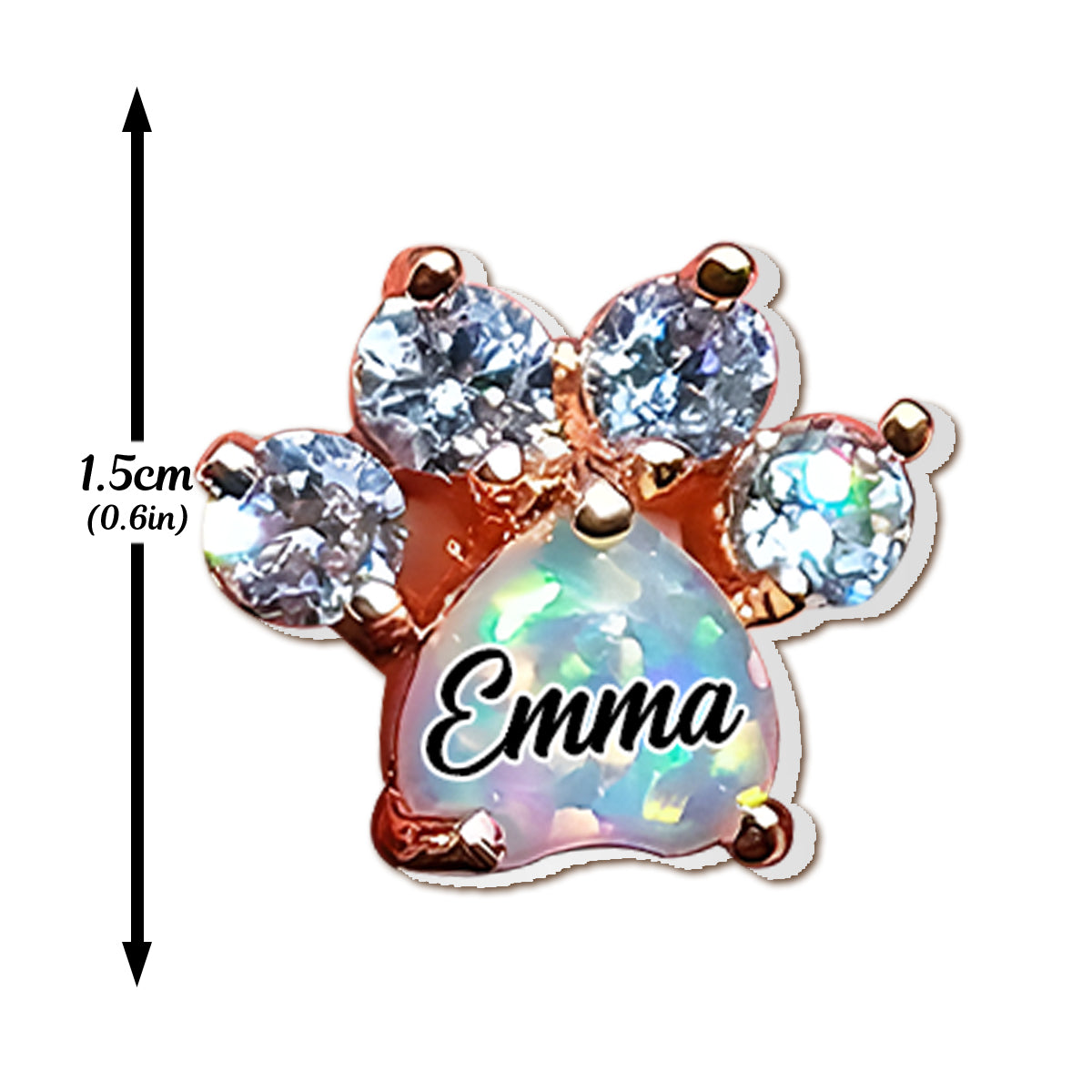 Schmuck mit Hundepfoten – Personalisierte Hunde-Ohrstecker