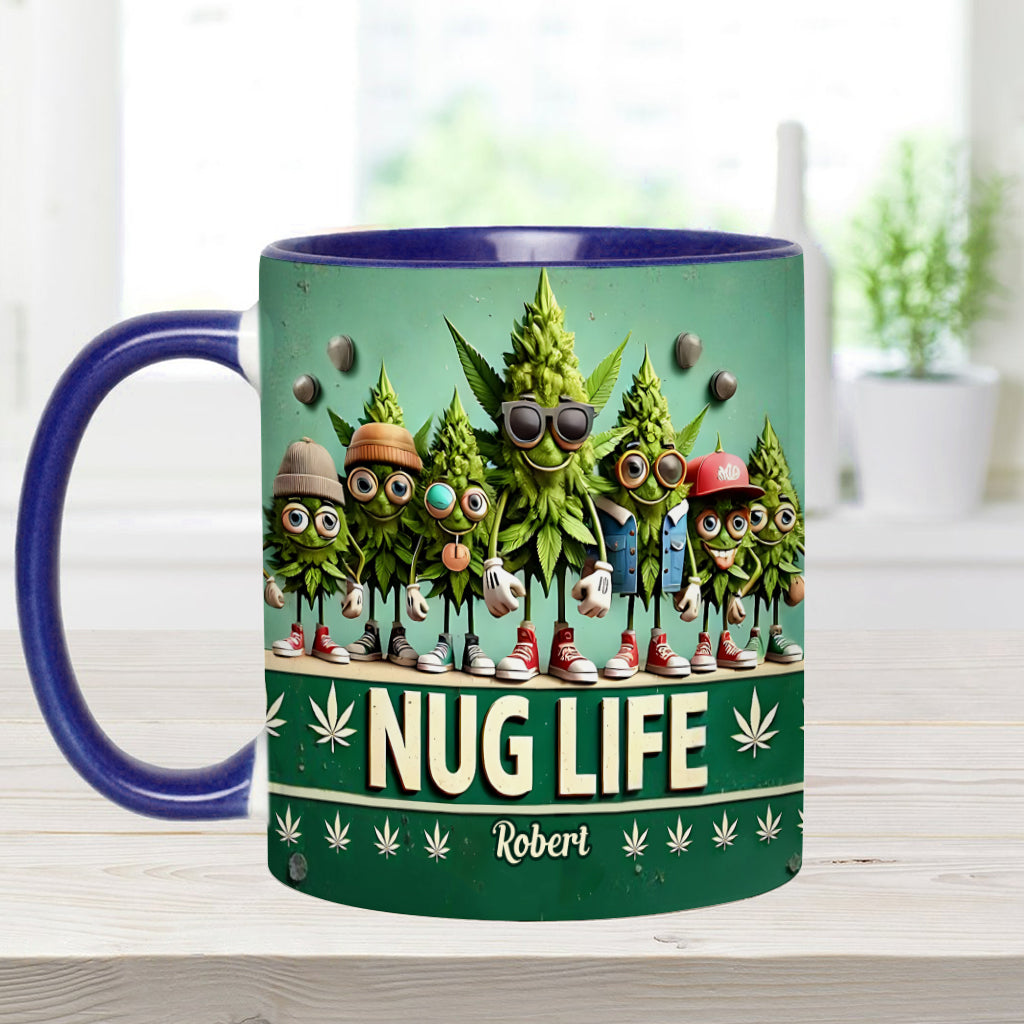 Nug Life – Personalisierter Becher mit Cannabis-Akzent