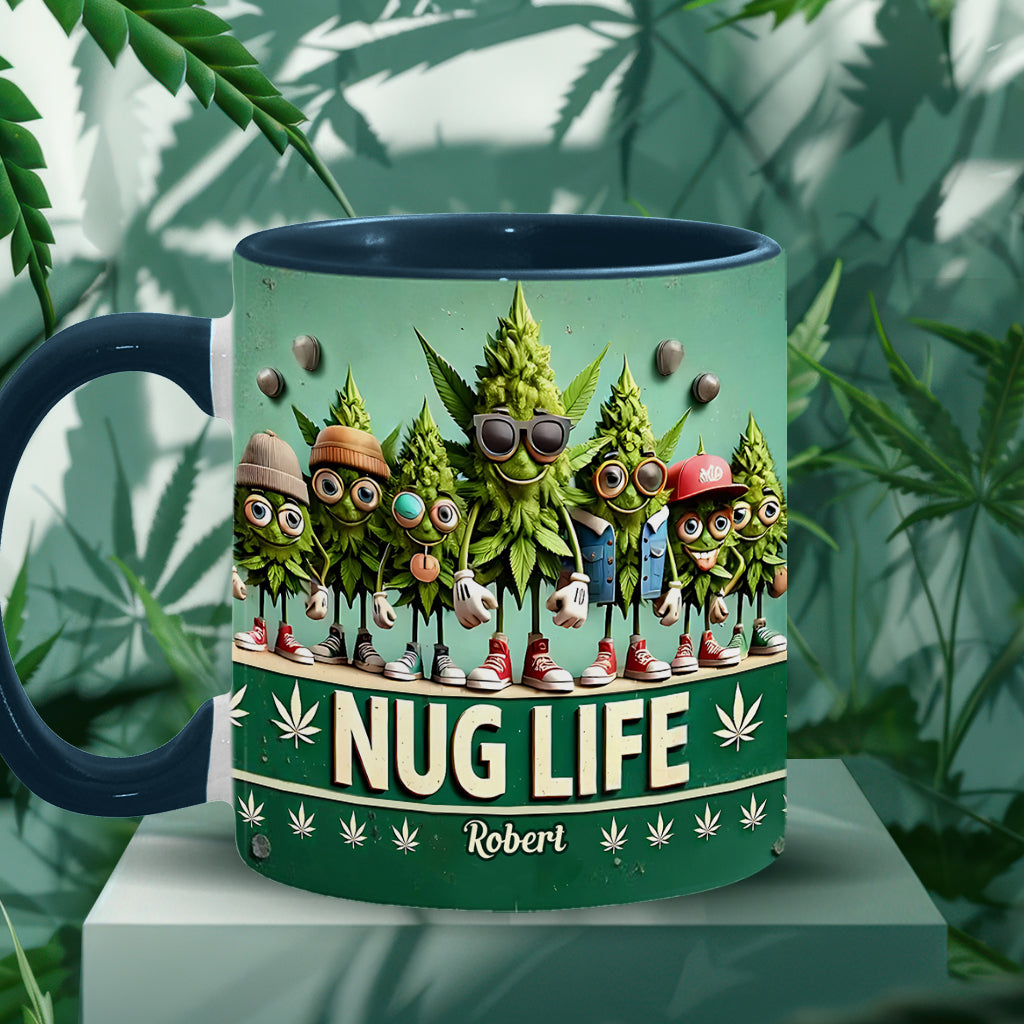 Nug Life – Personalisierter Becher mit Cannabis-Akzent