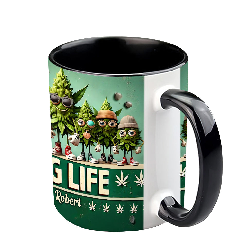 Nug Life – Personalisierter Becher mit Cannabis-Akzent