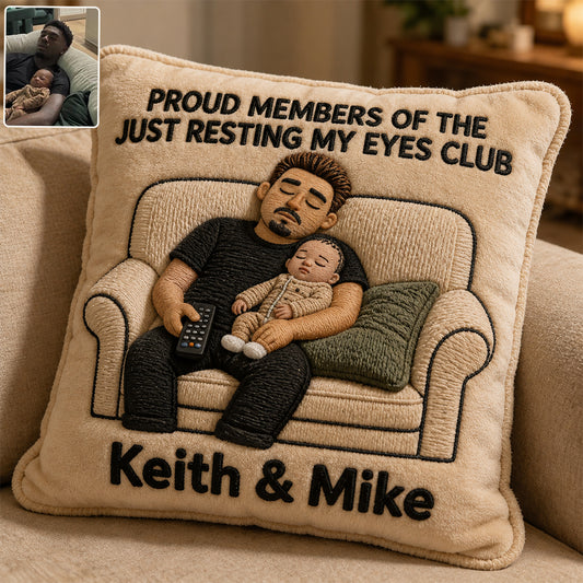 Lustiges Geschenk für Papa, Vatertagsgeschenk - Personalisierbares Premium Kunstfellkissen