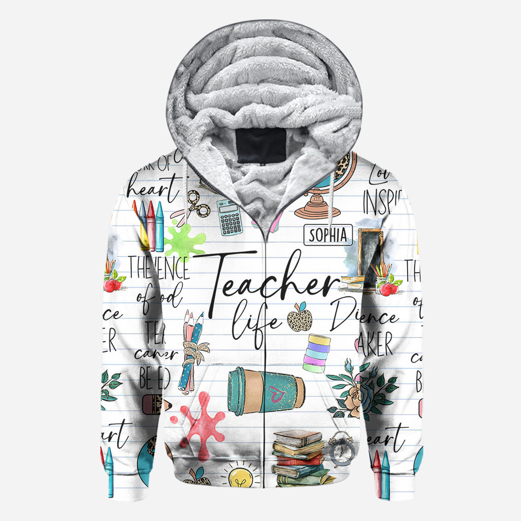 Lehrerleben – Personalisiertes Lehrer-T-Shirt