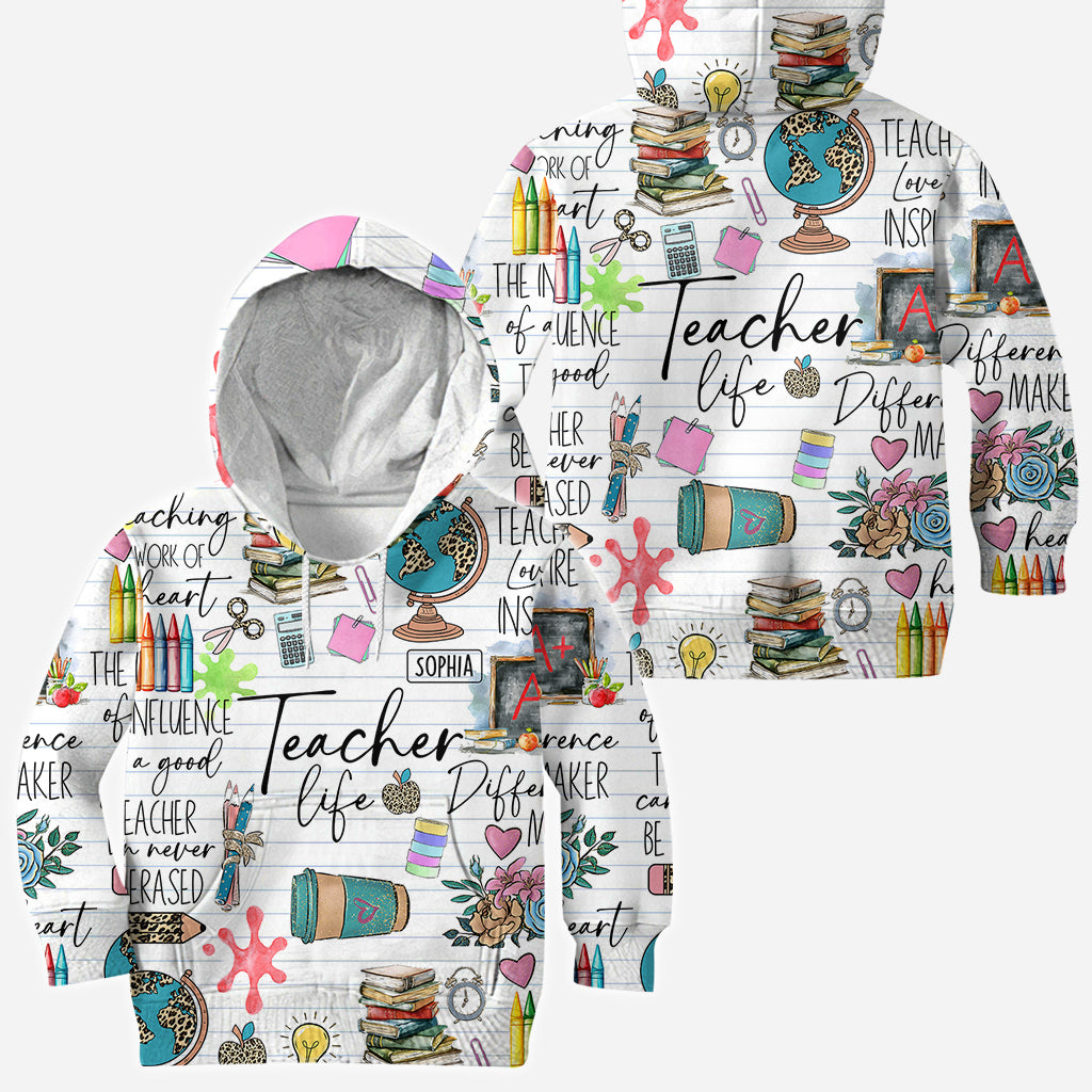 Lehrerleben – Personalisiertes Lehrer-T-Shirt