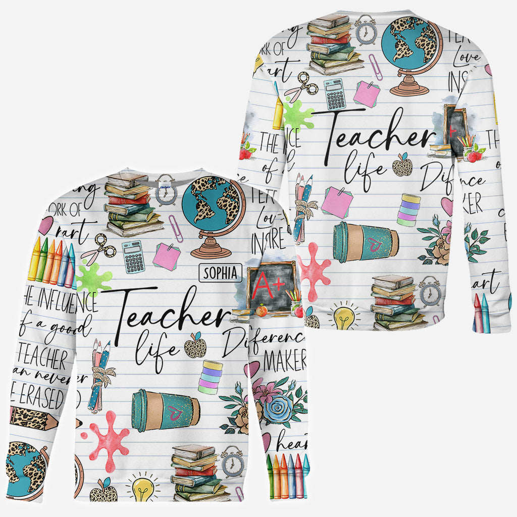 Lehrerleben – Personalisiertes Lehrer-T-Shirt