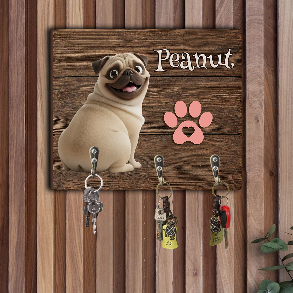 Custom From Any Photos - Personalized Dog Custom Shaped Hanging Rack