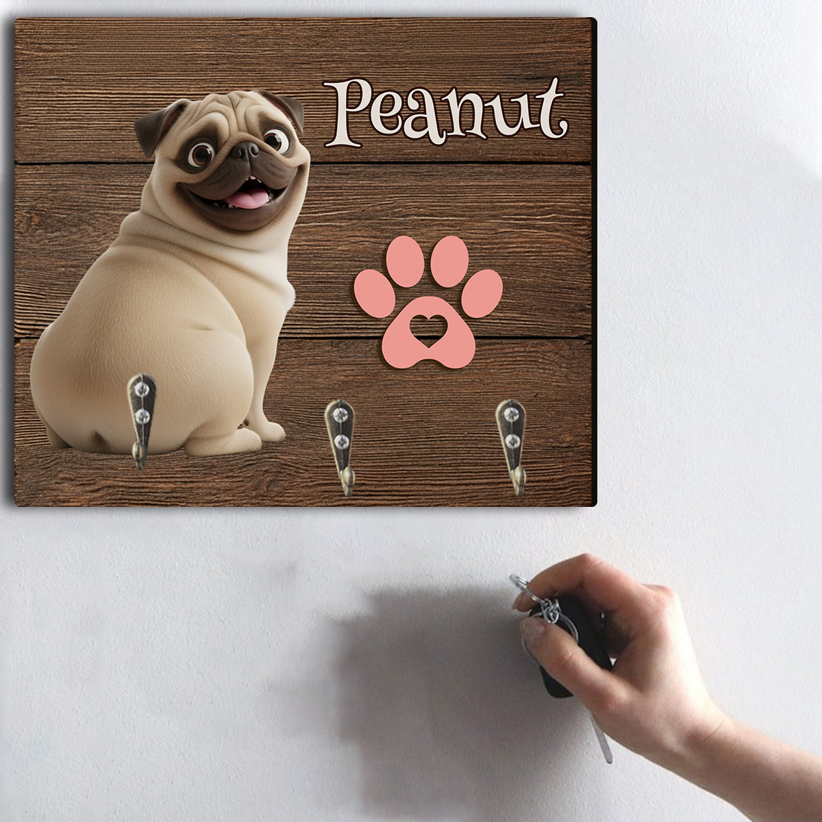 Custom From Any Photos - Personalized Dog Custom Shaped Hanging Rack