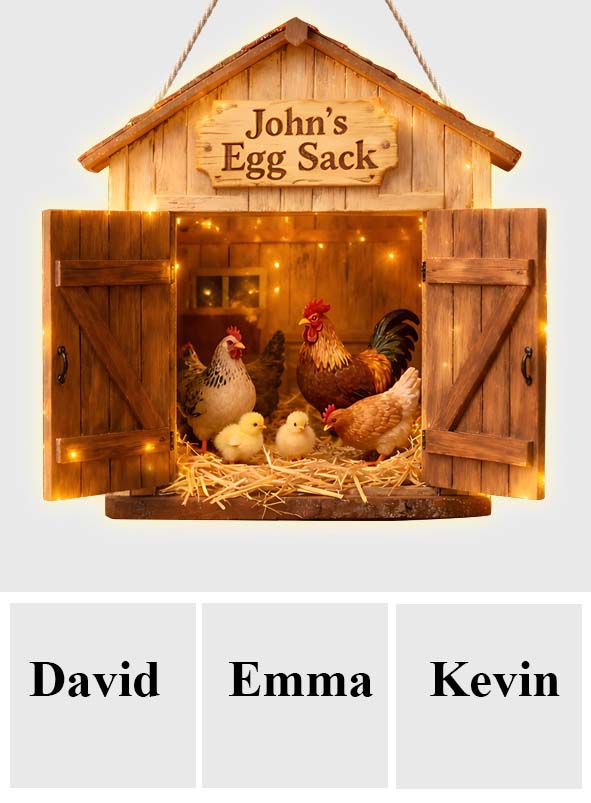 Eiersack, Geschenk für Landwirte – Personalisiertes LED-Licht-Acrylschild für Landwirte