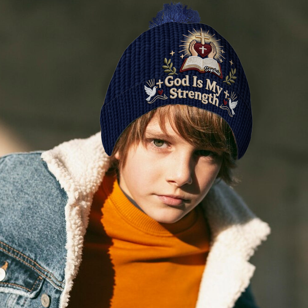 Gott ist meine Stärke – Personalisierte christliche Mütze