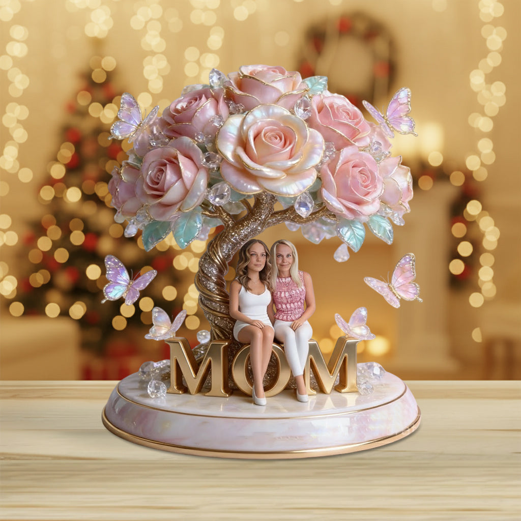 Ich liebe dich – Personalisierte Acrylplakette für Mutter (individuell geformt)