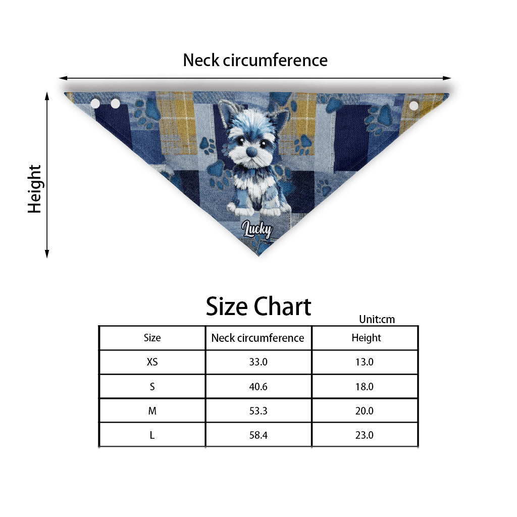 Ich liebe meinen Hund – personalisiertes Hundehalstuch