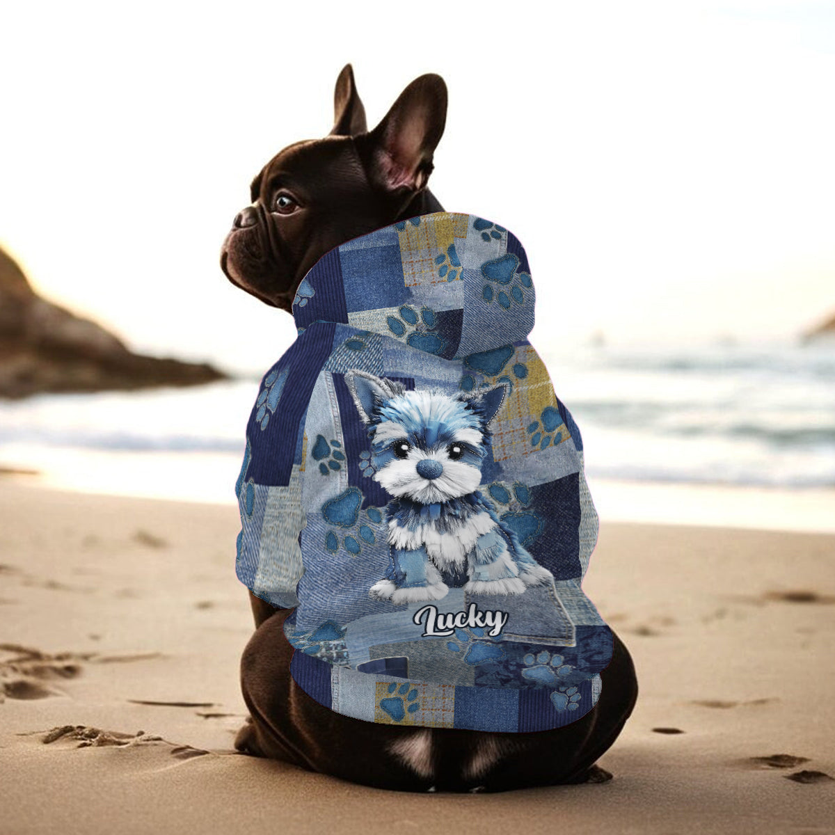 Ich liebe meinen Hund – Personalisierter Hunde-Hoodie