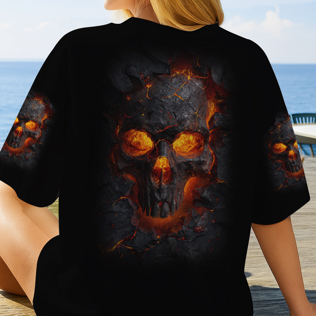 Fire Skull - Personalized Skull All Over Shirt