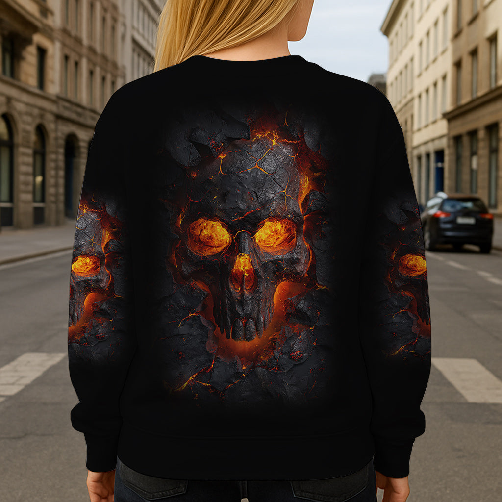 Fire Skull - Personalized Skull All Over Shirt