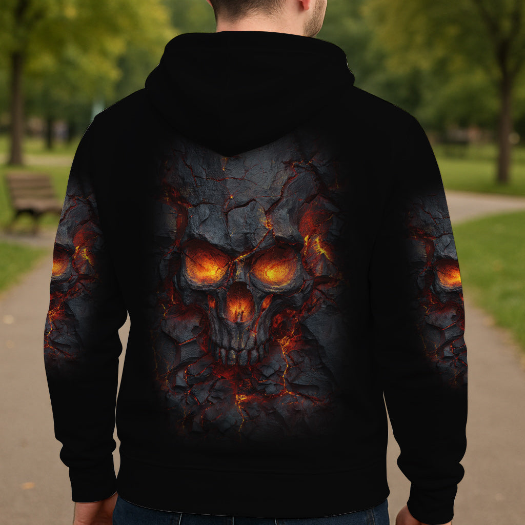 Feuerschädel – Personalisiertes Totenkopf-Shirt