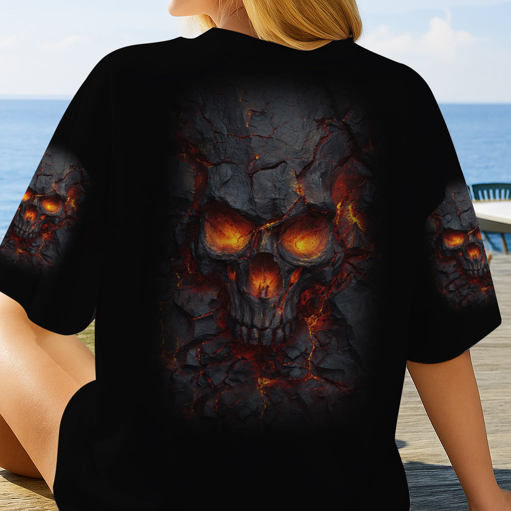 Feuerschädel – Personalisiertes Totenkopf-Shirt