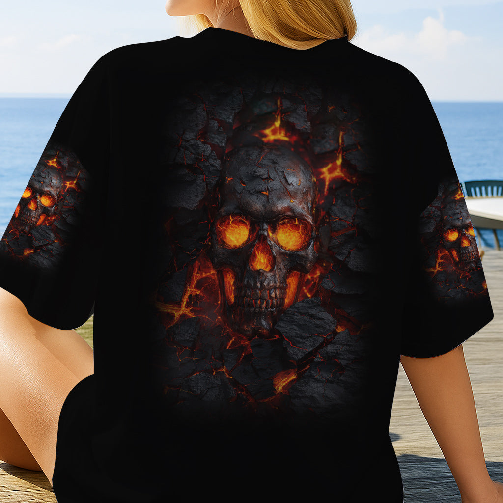 Fire Skull - Personalized Skull All Over Shirt